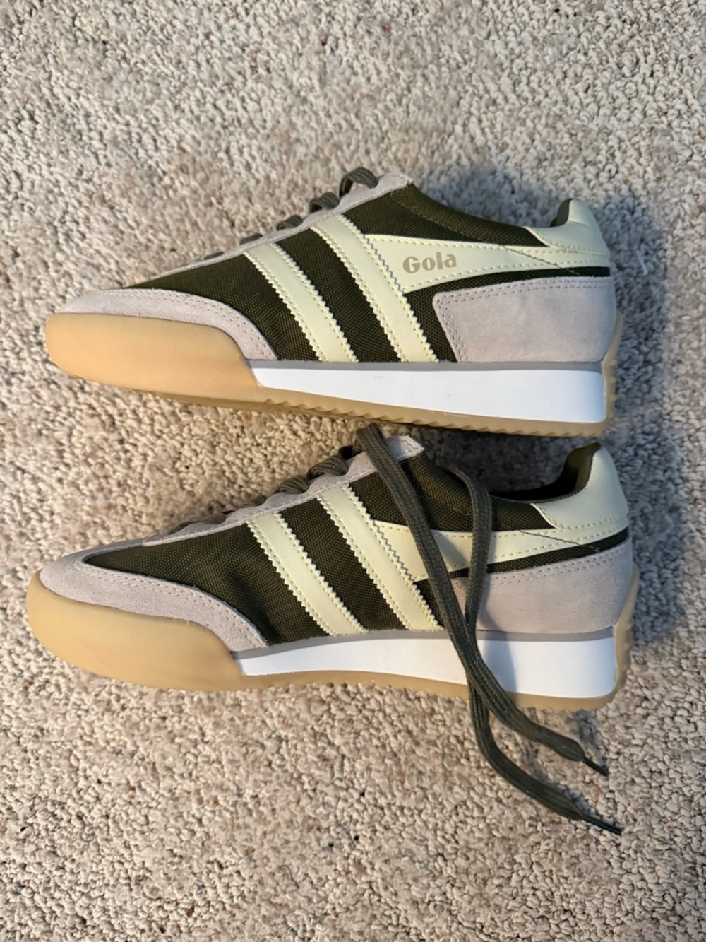 Gola Women's Pacer in Olive Green and Cream